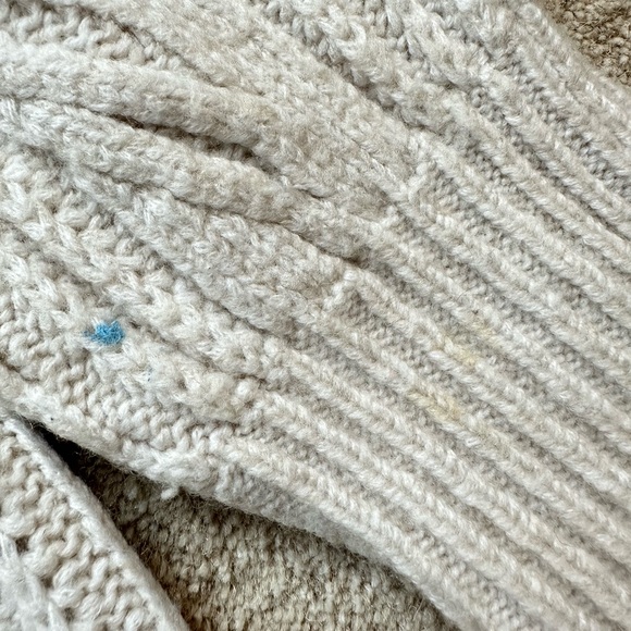 Vince Ivory Cable Knit Turtleneck Sweater - Picture 4 of 5